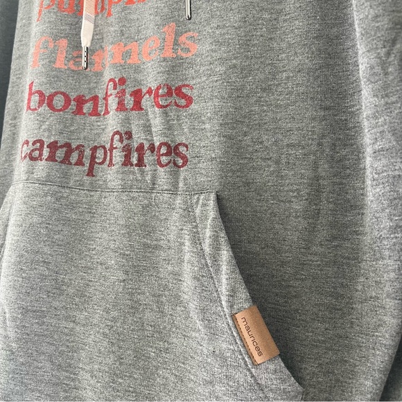 Maurice’s OX Gray Hoodie with Autumn/Fall - Picture 4 of 7